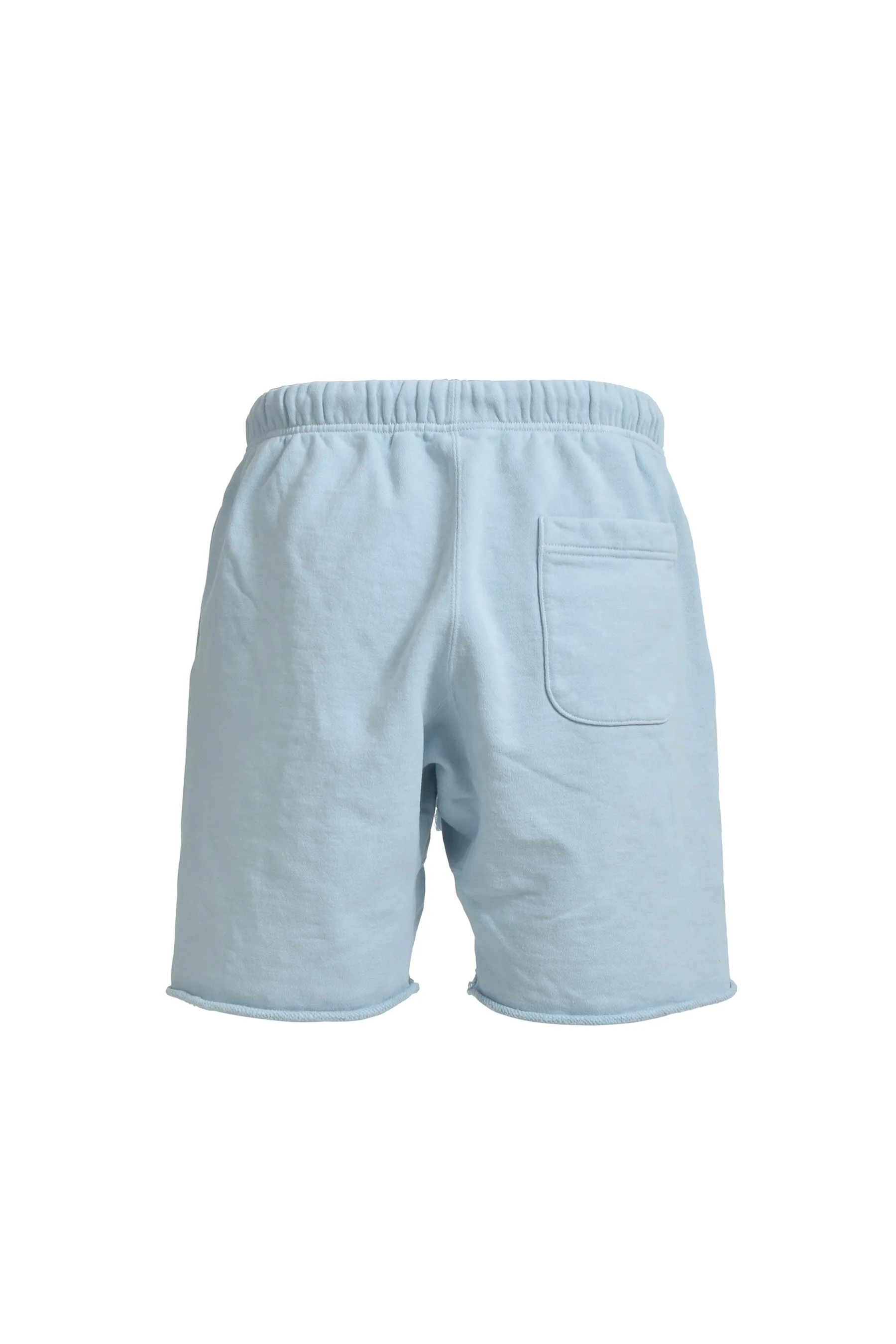 SAINT Mxxxxxx SWEAT SHORTS/RIBON SAINT/BLU ice blue SAINT LOGO shorts ice blue S-XL cotton and linen OE yarn fabric, crisp, light, comfortable and breathable, non-locking design, naturally rolled back after water, super handsome version, easy to match, original consistent main mark, wash water mark, little angel anti-counterfeiting mark